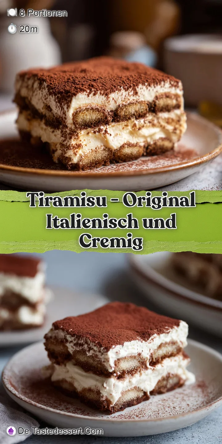 Detailaufnahme von luftiger, wei&szlig;er Creme und dunklen Kaffeeschichten, best&auml;ubt mit feinem, braunem Kakaopulver.
