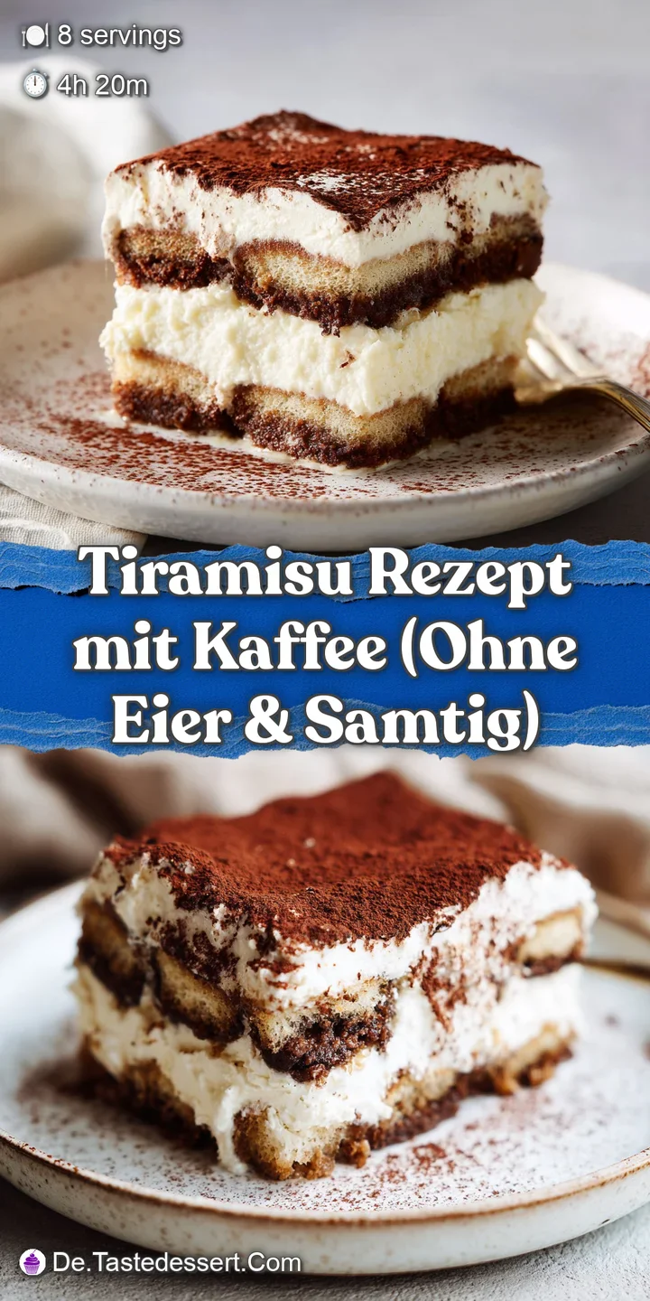 Detailaufnahme einer samtigen, hellen Creme mit feiner, dunkelbrauner Kakaopulver-Oberfl&auml;che und weicher Textur.