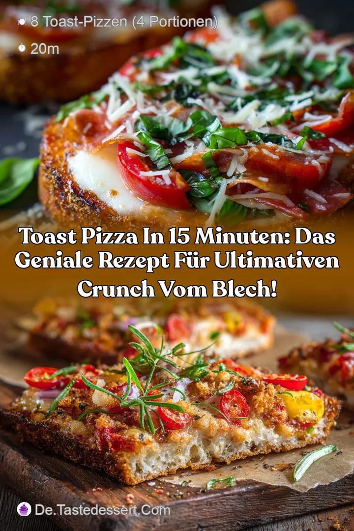 Toast Pizza in 15 Minuten: Das geniale Rezept f&uuml;r ultimativen Crunch vom Blech!