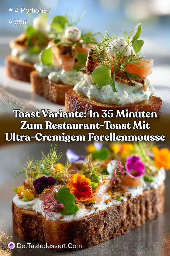 Toast Variante: In 35 Minuten zum Restaurant-Toast mit ultra-cremigem Forellenmousse