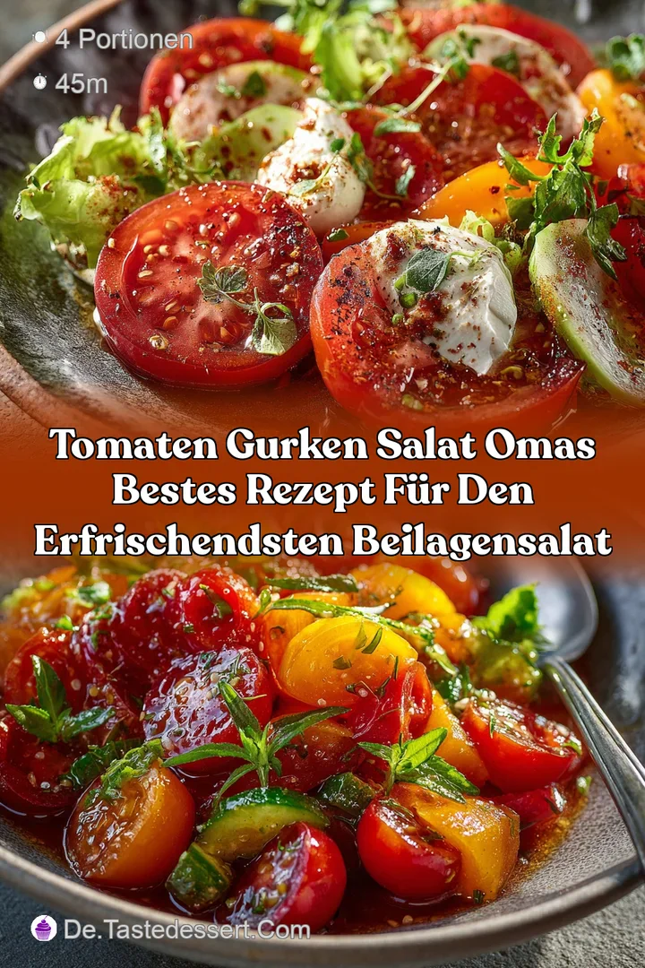 Tomaten Gurken Salat Omas bestes Rezept f&uuml;r den erfrischendsten Beilagensalat