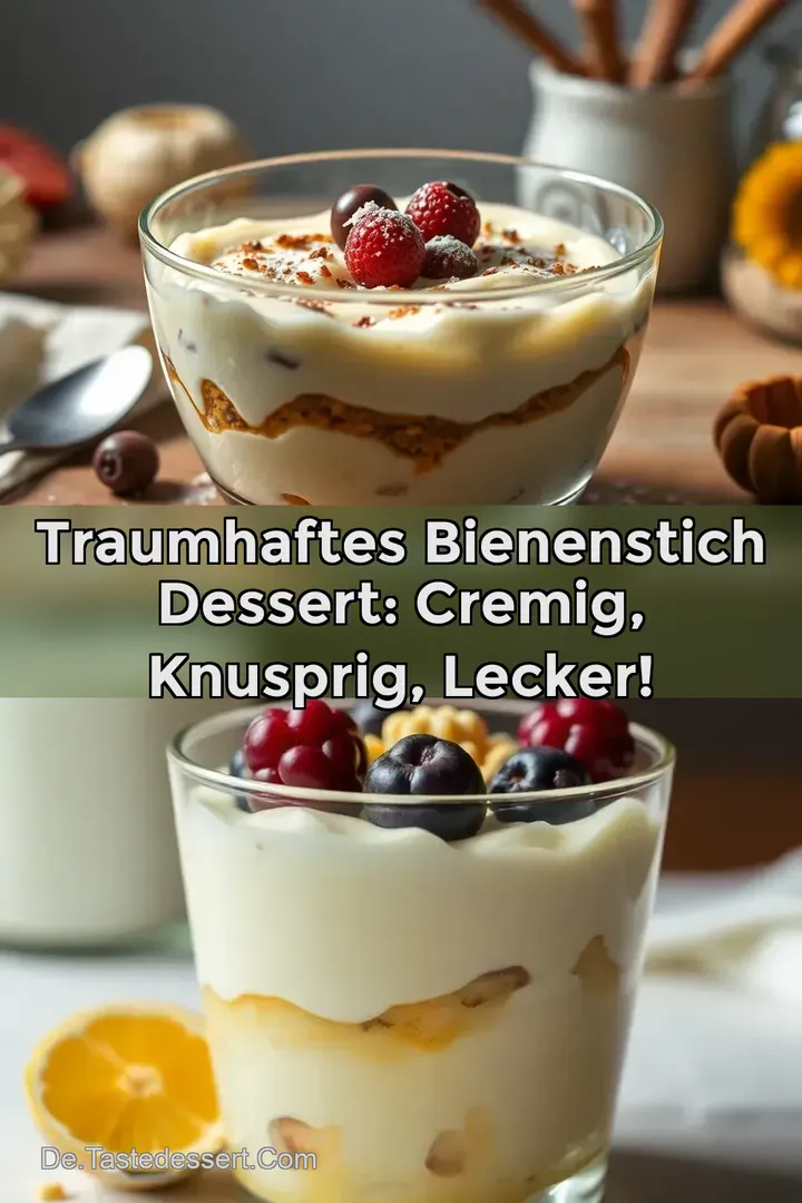 Traumhaftes Bienenstich Dessert: Cremig Knusprig Lecker!