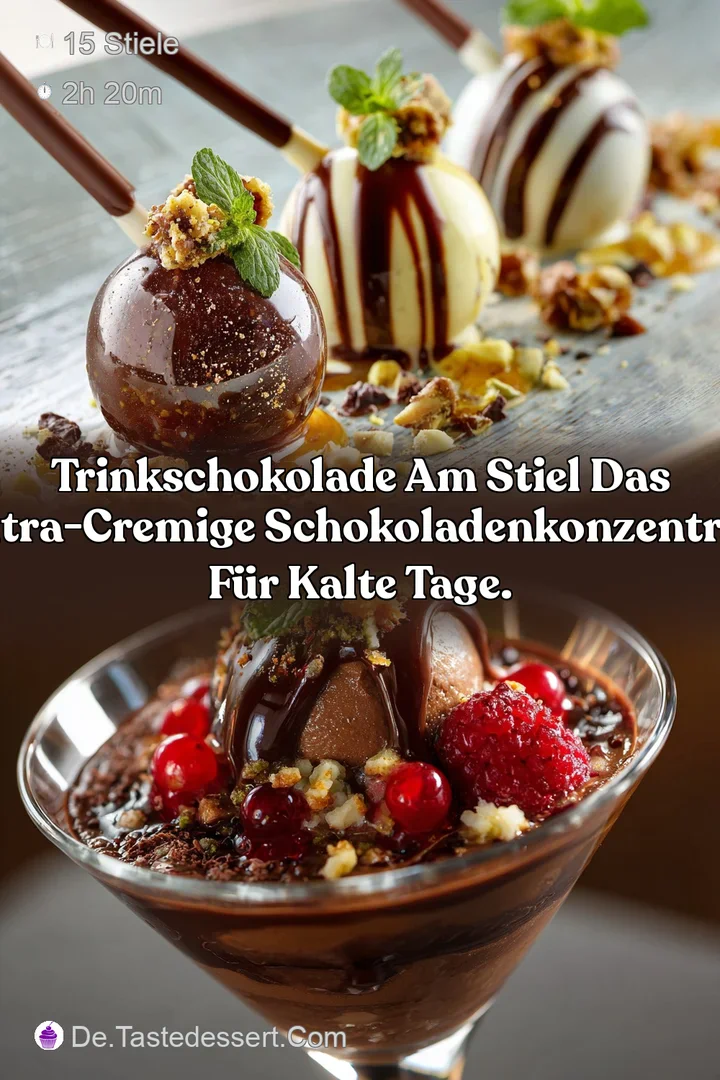 Trinkschokolade am Stiel Das ultra-cremige Schokoladenkonzentrat f&uuml;r kalte Tage.