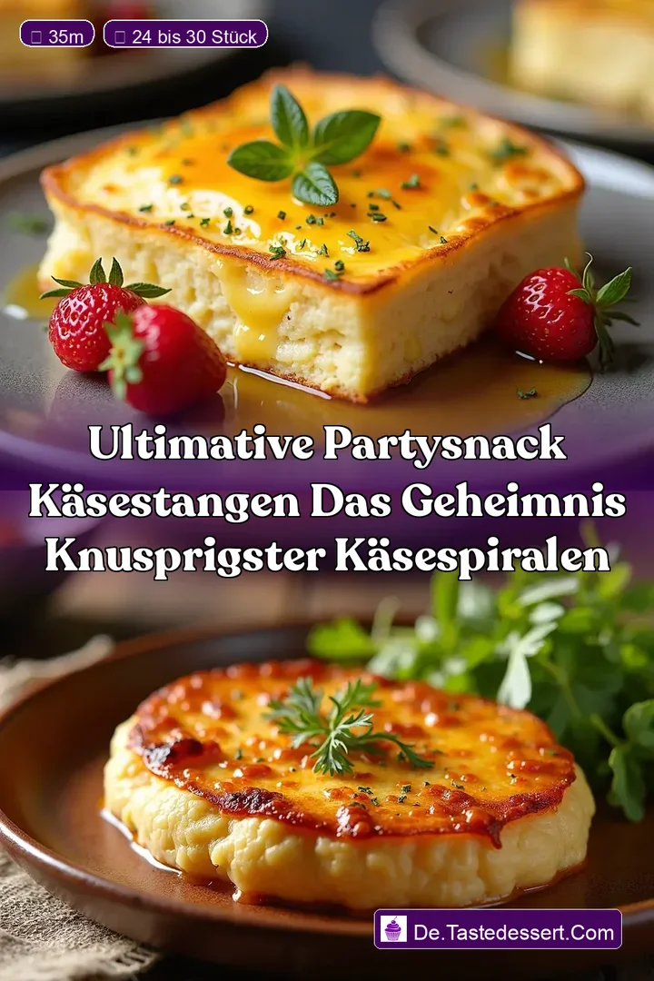 Ultimative Partysnack K&auml;sestangen Das Geheimnis Knusprigster K&auml;seSpiralen