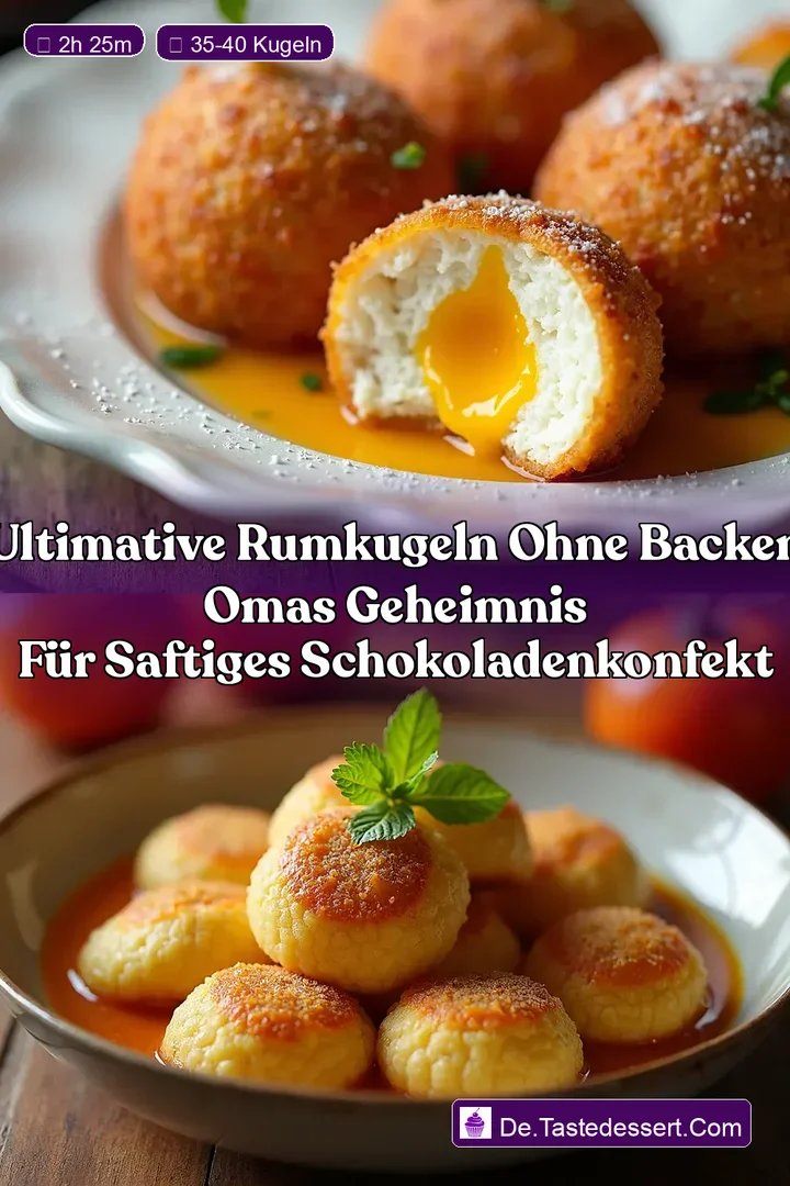 ULTIMATIVE Rumkugeln ohne Backen Omas Geheimnis f&uuml;r saftiges Schokoladenkonfekt