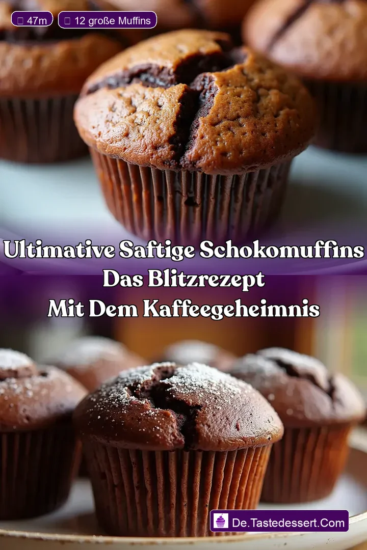 Ultimative Saftige SchokoMuffins Das Blitzrezept mit dem KaffeeGeheimnis