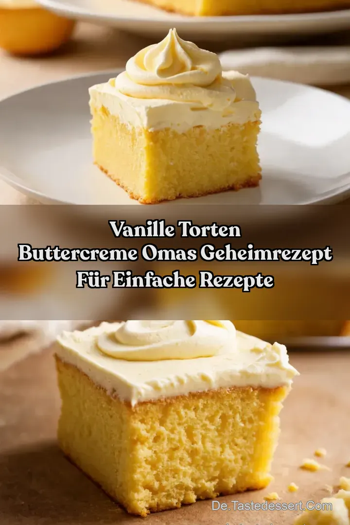Vanille Torten Buttercreme Omas Geheimrezept für Einfache Rezepte