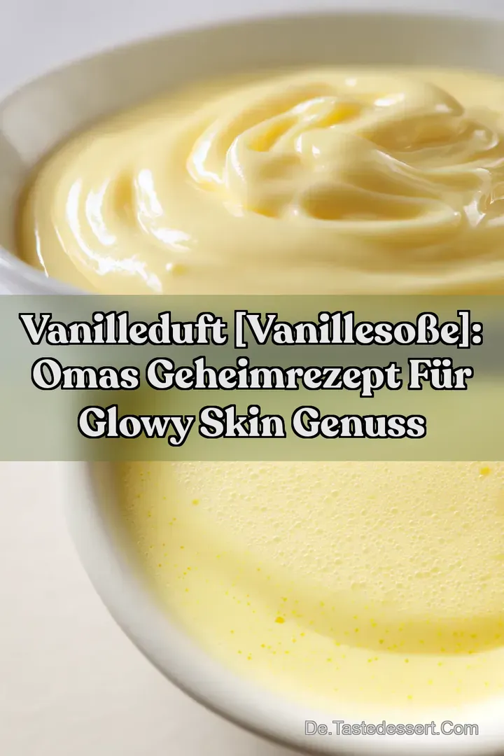 Vanilleduft [Vanillesoße]: Omas Geheimrezept für Glowy Skin Genuss