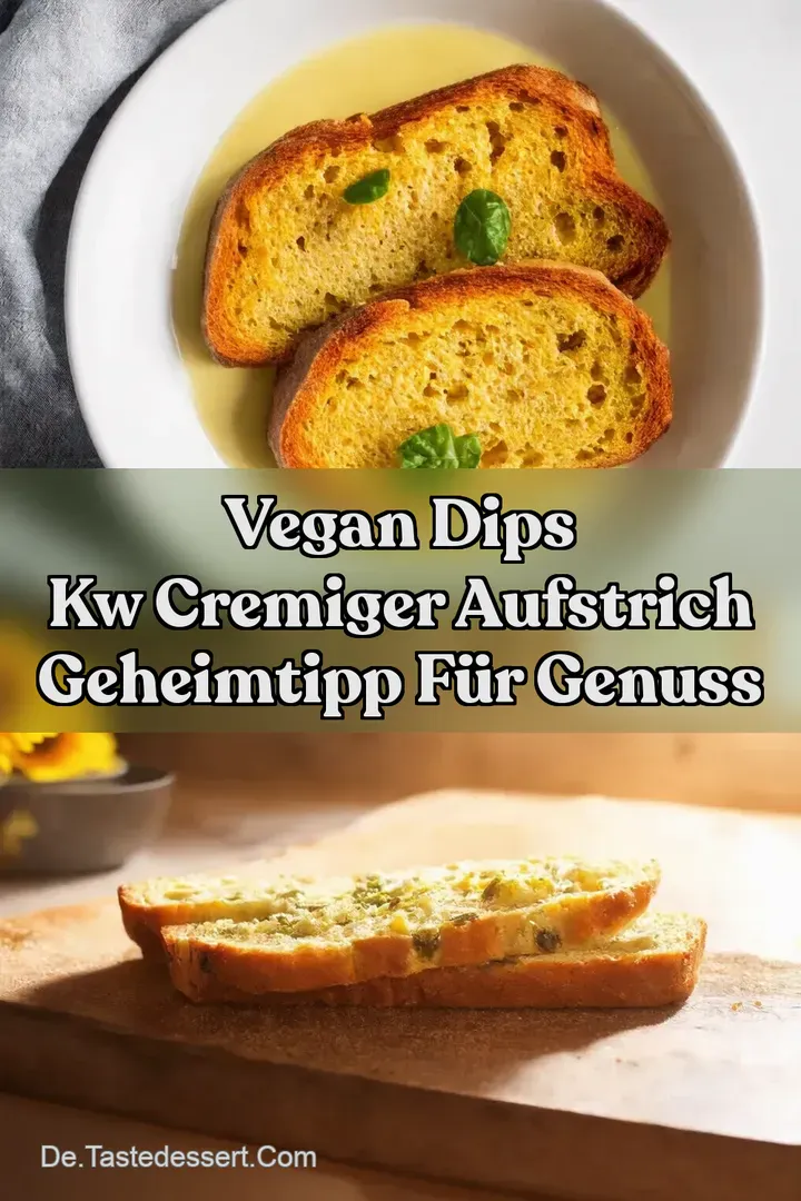 Vegan Dips kw Cremiger Aufstrich Geheimtipp für Genuss