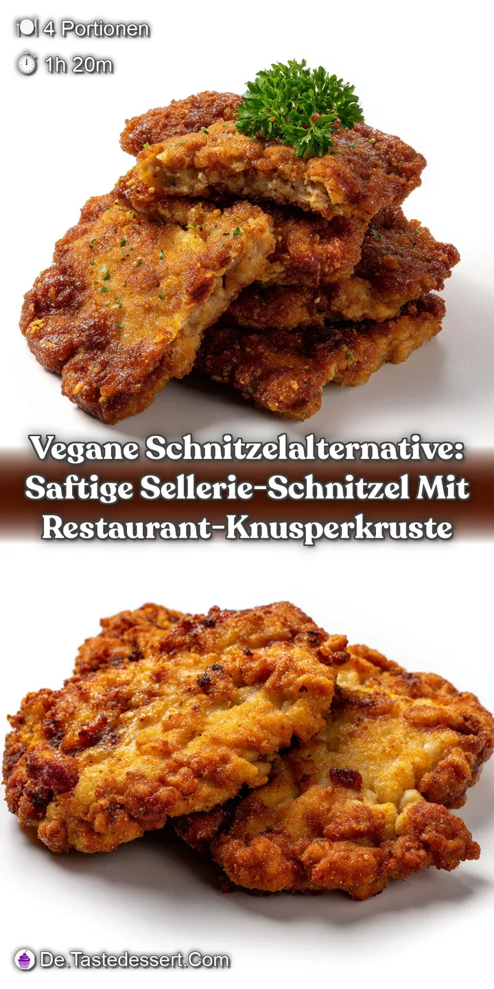 Vegane SchnitzelAlternative: Saftige Sellerie-Schnitzel mit Restaurant-Knusperkruste