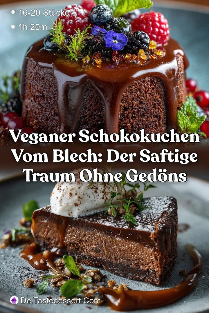Veganer Schokokuchen vom Blech: Der saftige Traum ohne Ged&ouml;ns