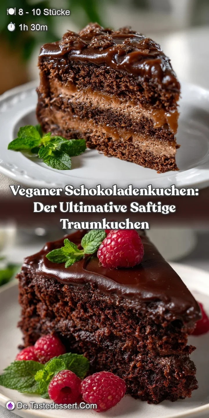 Veganer Schokoladenkuchen: Der Ultimative Saftige Traumkuchen