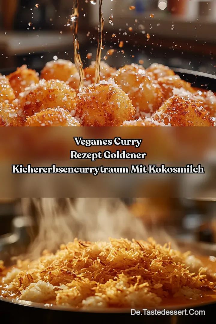 Veganes Curry Rezept Goldener KichererbsenCurryTraum mit Kokosmilch