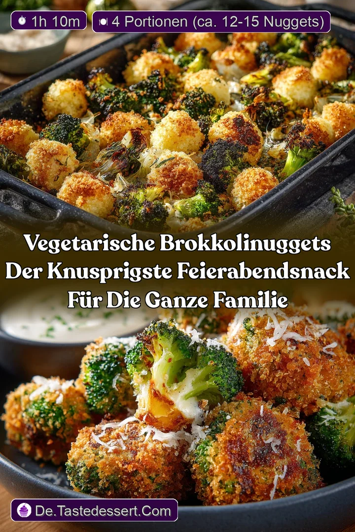 Vegetarische BrokkoliNuggets Der knusprigste FeierabendSnack f&uuml;r die ganze Familie