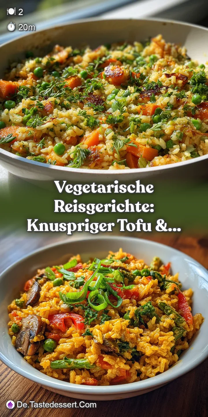 Close-up reveals the appealingly crispy texture of the tofu, nestled amongst steaming rice and vibrant green vegetables.