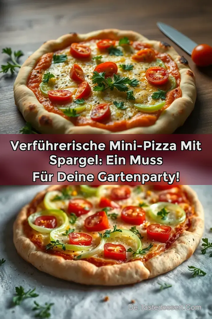 Verführerische Mini-Pizza mit Spargel: Ein Muss für deine Gartenparty!