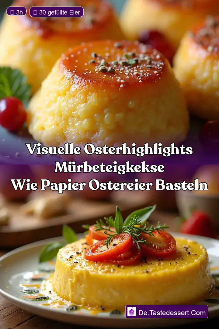 Visuelle OsterHighlights M&uuml;rbeteigkekse wie Papier Ostereier basteln