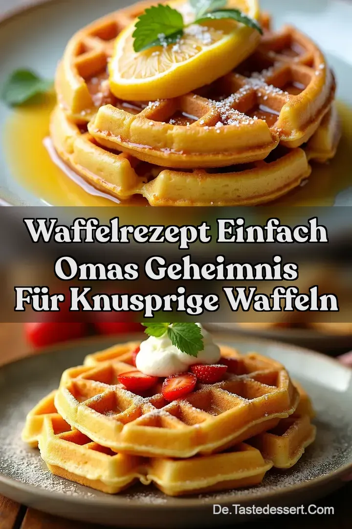 Waffelrezept Einfach Omas Geheimnis f&uuml;r Knusprige Waffeln