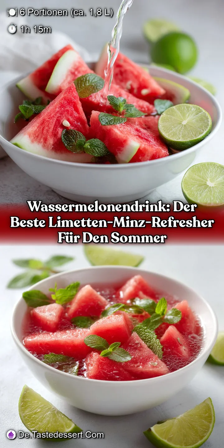 WassermelonenDrink: Der beste Limetten-Minz-Refresher f&uuml;r den Sommer