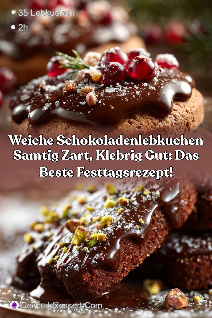 Weiche SchokoladenLebkuchen Samtig zart klebrig gut: Das beste Festtagsrezept!