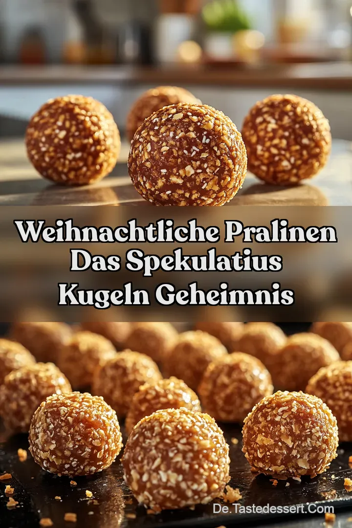 Weihnachtliche Pralinen Das Spekulatius Kugeln Geheimnis