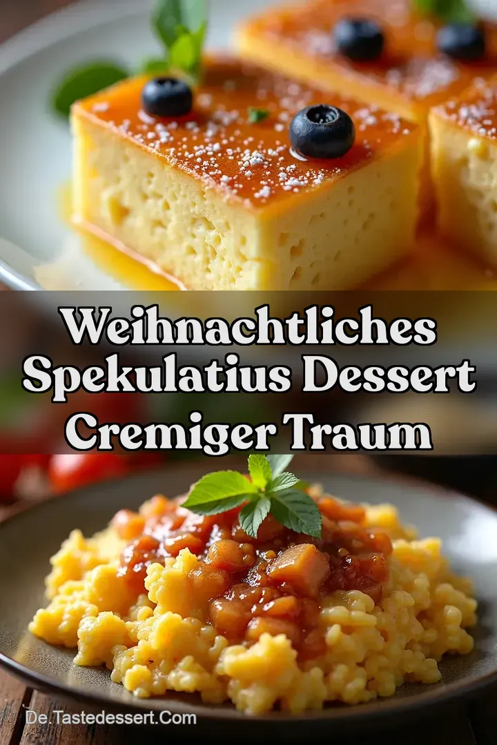 Weihnachtliches Spekulatius Dessert Cremiger Traum