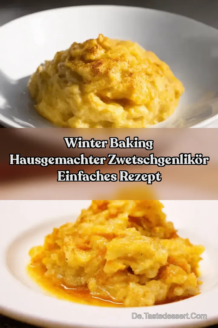 Winter Baking Hausgemachter Zwetschgenlik&ouml;r Einfaches Rezept