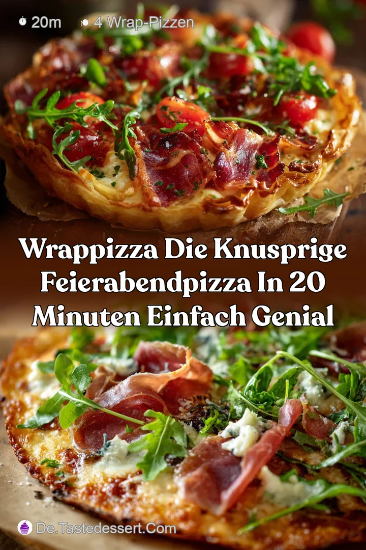 WrapPizza Die knusprige FeierabendPizza in 20 Minuten Einfach genial