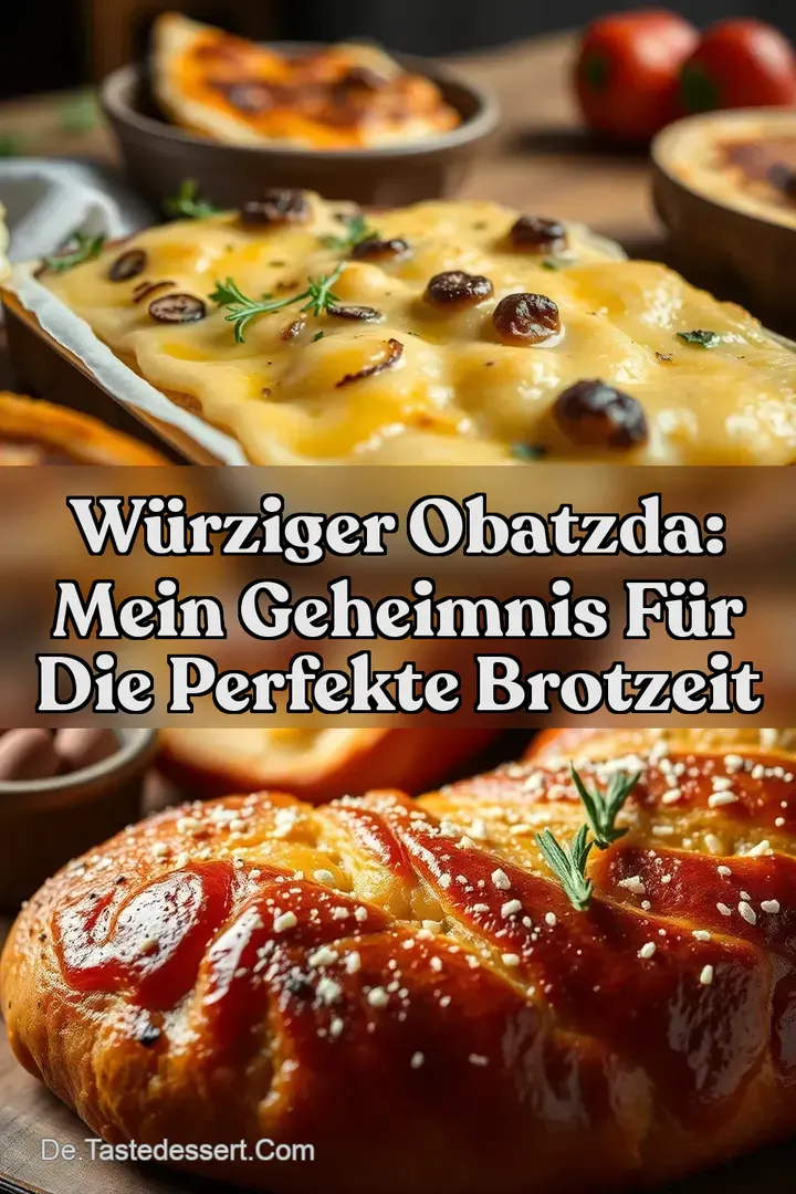 Würziger Obatzda: Mein Geheimnis für die perfekte Brotzeit