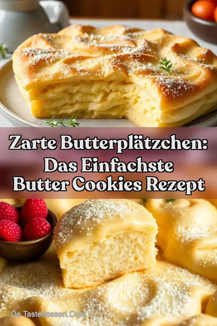 Zarte Butterplätzchen: Das Einfachste Butter Cookies Rezept