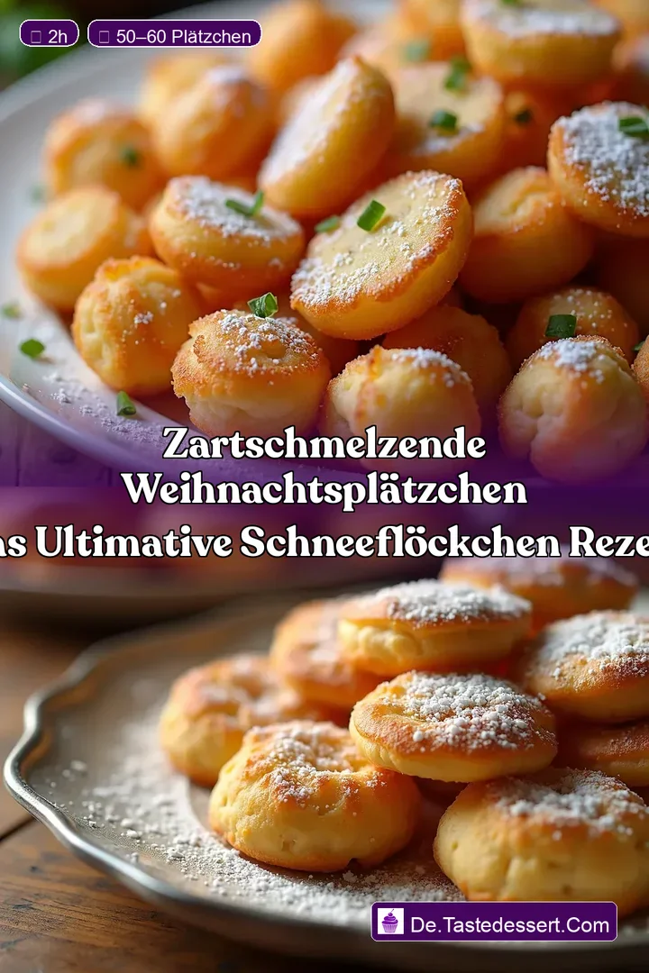 Zartschmelzende Weihnachtspl&auml;tzchen Das ultimative Schneefl&ouml;ckchen Rezept