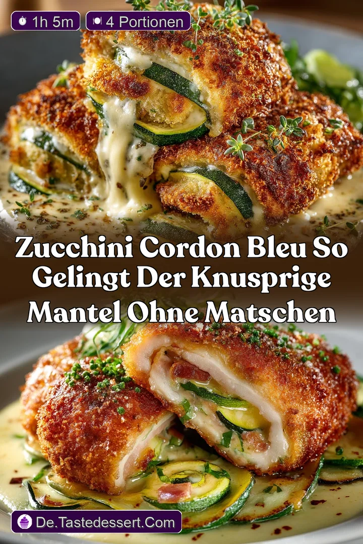 Zucchini Cordon Bleu So gelingt der knusprige Mantel ohne Matschen
