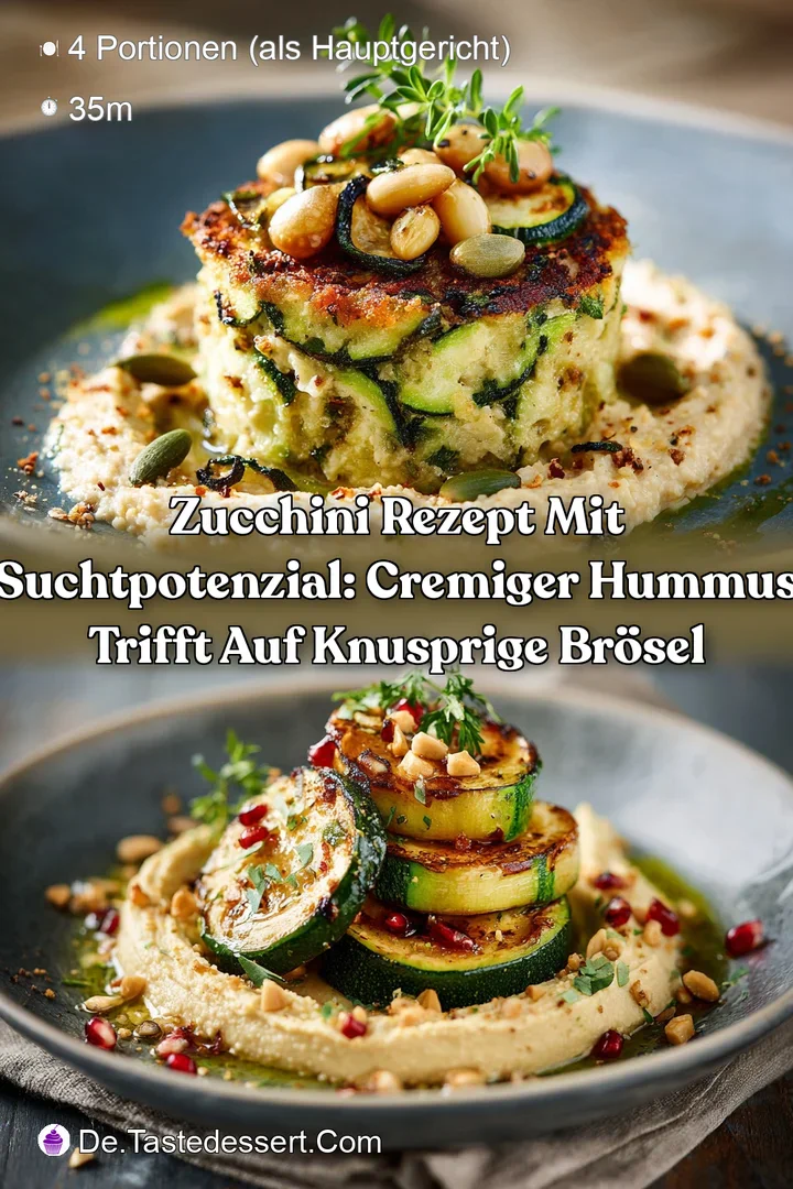 Zucchini Rezept mit Suchtpotenzial: Cremiger Hummus trifft auf knusprige Br&ouml;sel