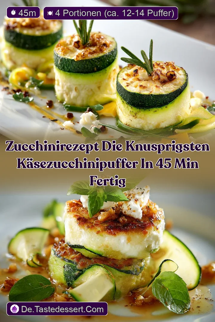 ZucchiniRezept Die knusprigsten K&auml;seZucchiniPuffer In 45 Min fertig