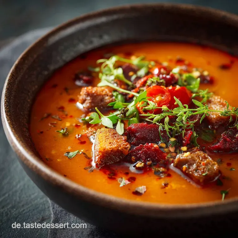 Ajvarsuppe Mit Hackfleisch: Das W&uuml;rzig-Robuste Feierabend-Wunder presentation