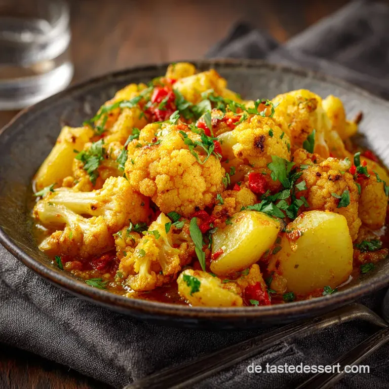 Aloo Gobi Feierabendcurry Mit Blumenkohl Und Kartoffeln presentation