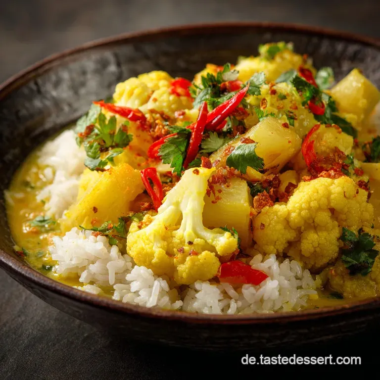 Aloo Gobi FeierabendCurry mit Blumenkohl und Kartoffeln