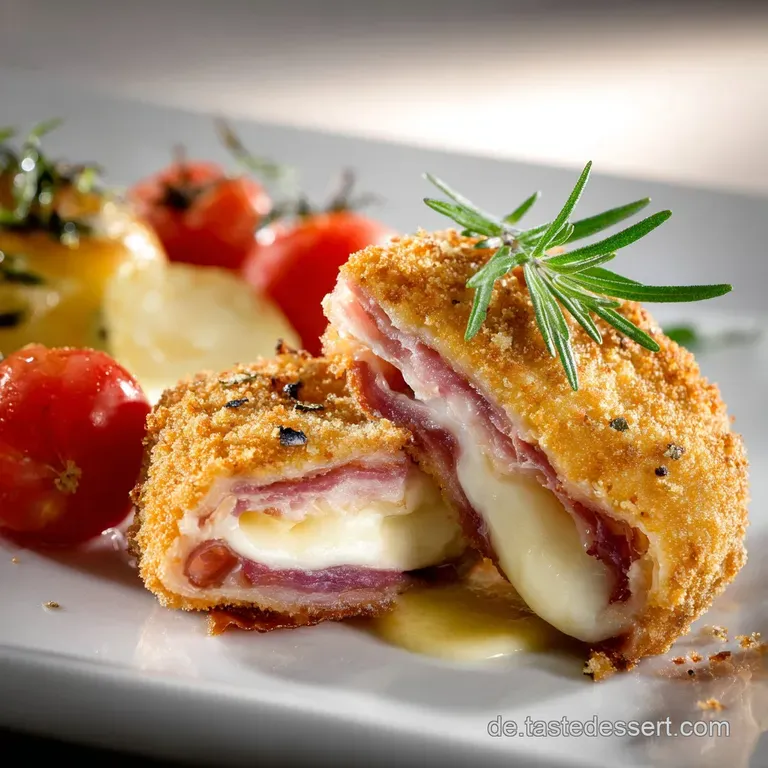 Cordon bleu Variante Das herzhafte AlpenWunder mit Bergk&auml;se und S&uuml;dtiroler Speck