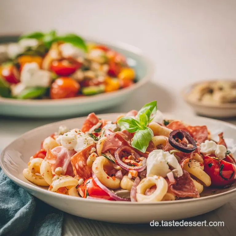 Antipasti Nudelsalat Und Antipasti Gem&uuml;seplatte: Das Doppelpack presentation