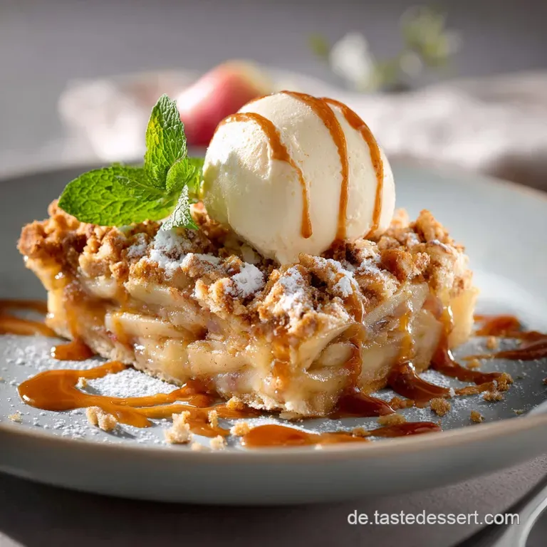 Der Goldene Apfeltraum Gedeckter Apfelzimtauflauf Mit Knusprigen Haselnussstreuseln presentation
