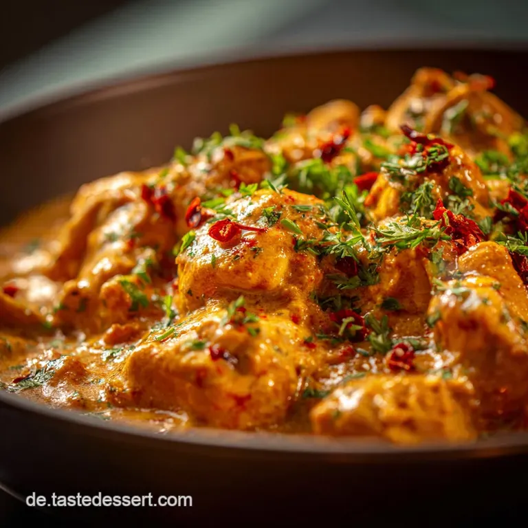 Chicken Korma: Das Perfekte H&auml;hnchen Korma Cremig Nussig Aromatisch presentation