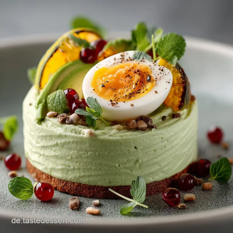 Gr&uuml;ne Seelenw&auml;rmer Cremige AvocadoCreme mit pochiertem Ei und Crunch