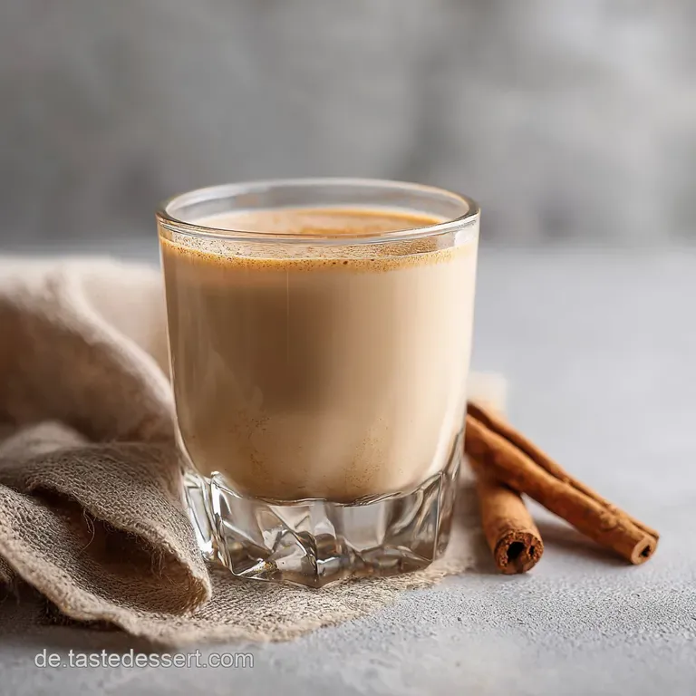 Elegant glass of creamy Baileys topped with whipped cream and a drizzle of chocolate sauce, ready to be enjoyed.