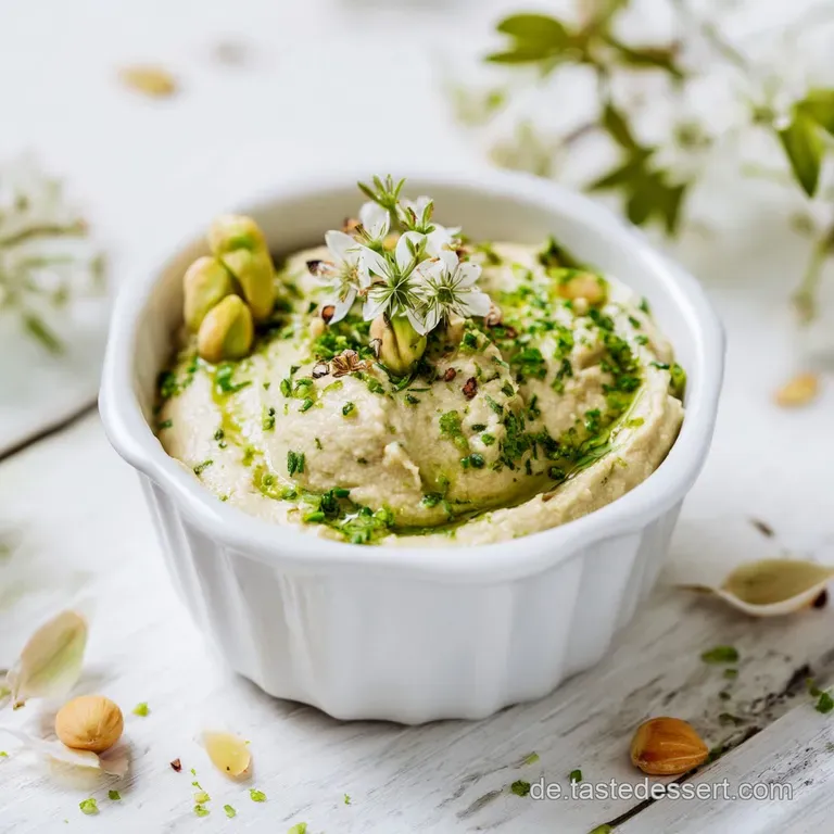 B&auml;rlauch Hummus: Cremiger Fr&uuml;hlingsrausch presentation