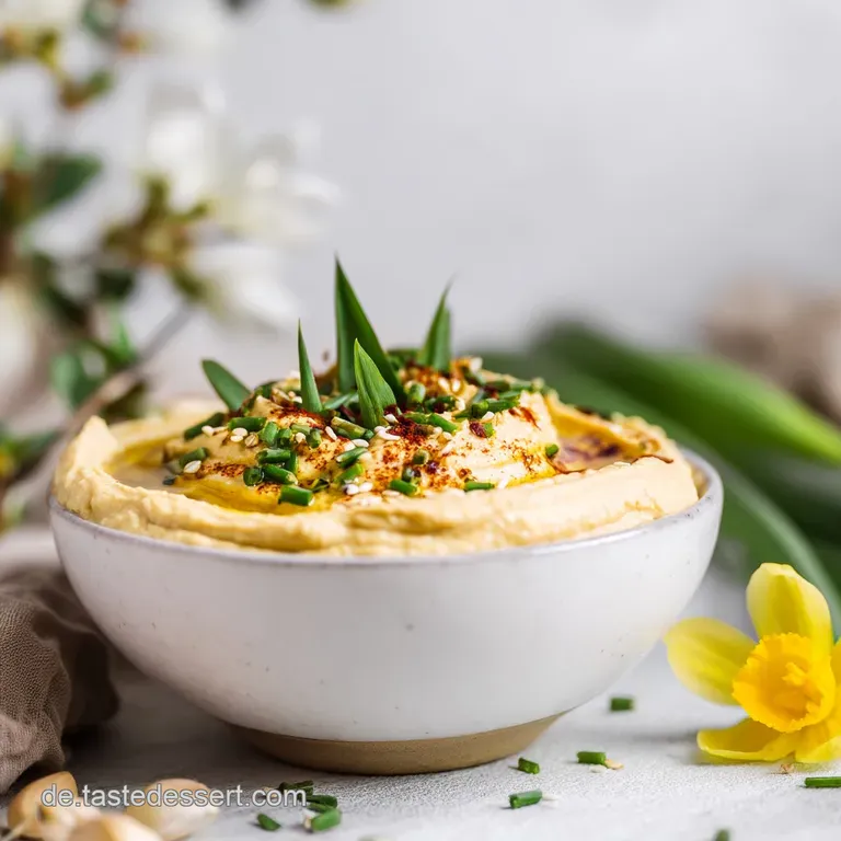 B&auml;rlauch Hummus: Cremiger Fr&uuml;hlingsrausch