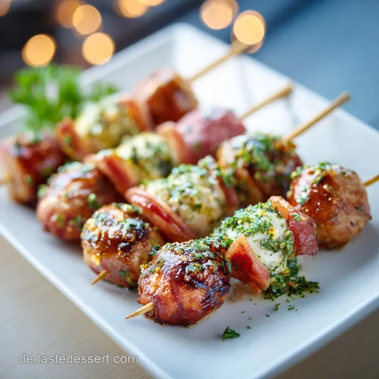 Bayerische Brotzeit Spie&szlig;e: Herzhaftes Fingerfood