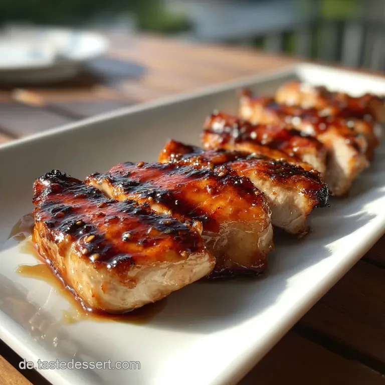 Perfectly grilled meat arranged on a plate, rosemary sprigs as garnish, inviting, rustic presentation.