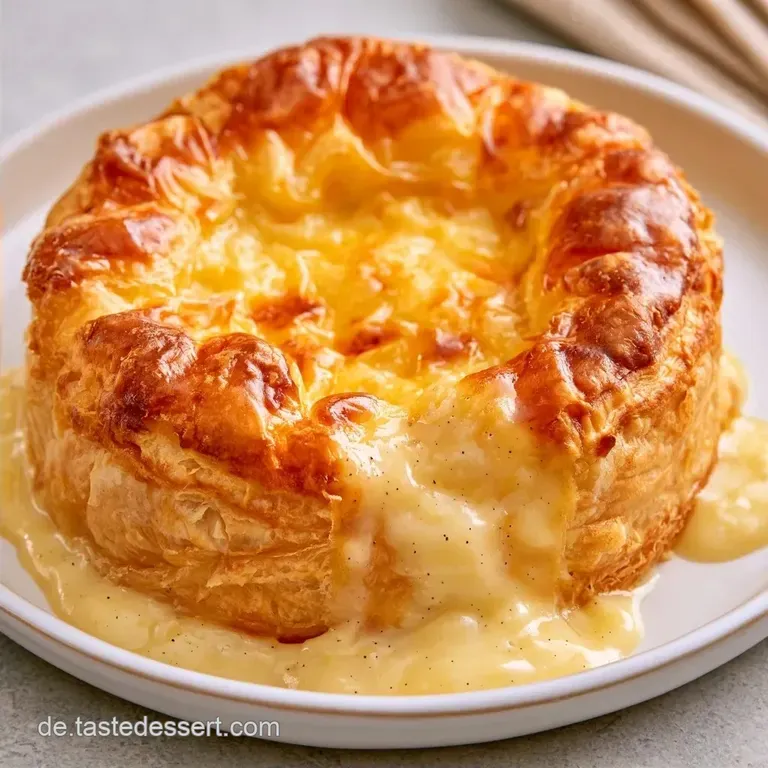 Bl&auml;tterteig mit Pudding: Knuspriges Dessert