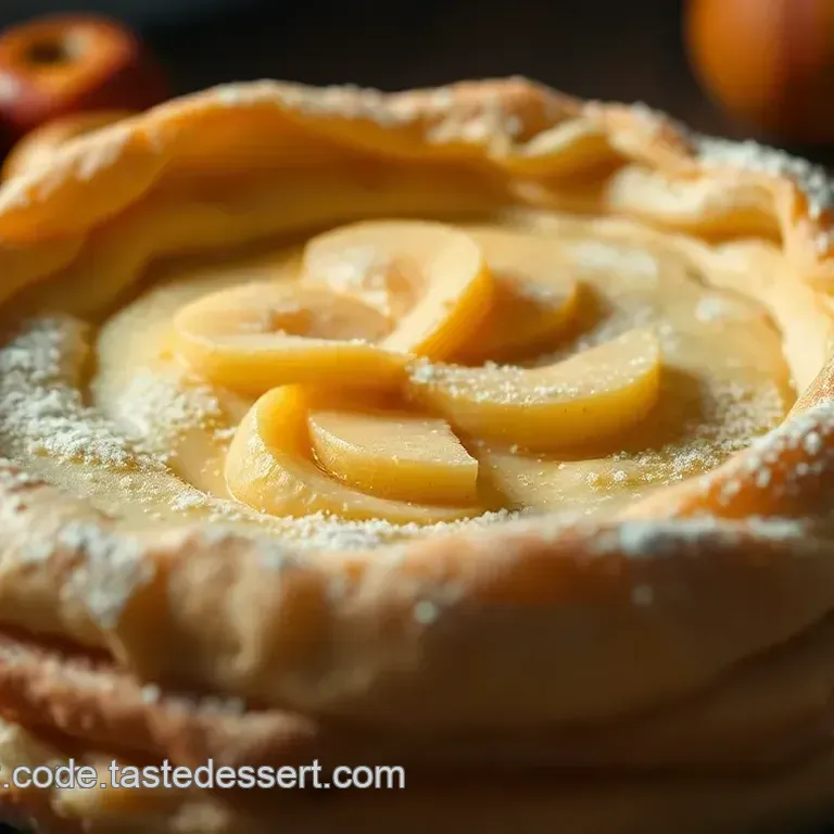 Blätterteig-Stern mit Apfel-Zimt-Füllung