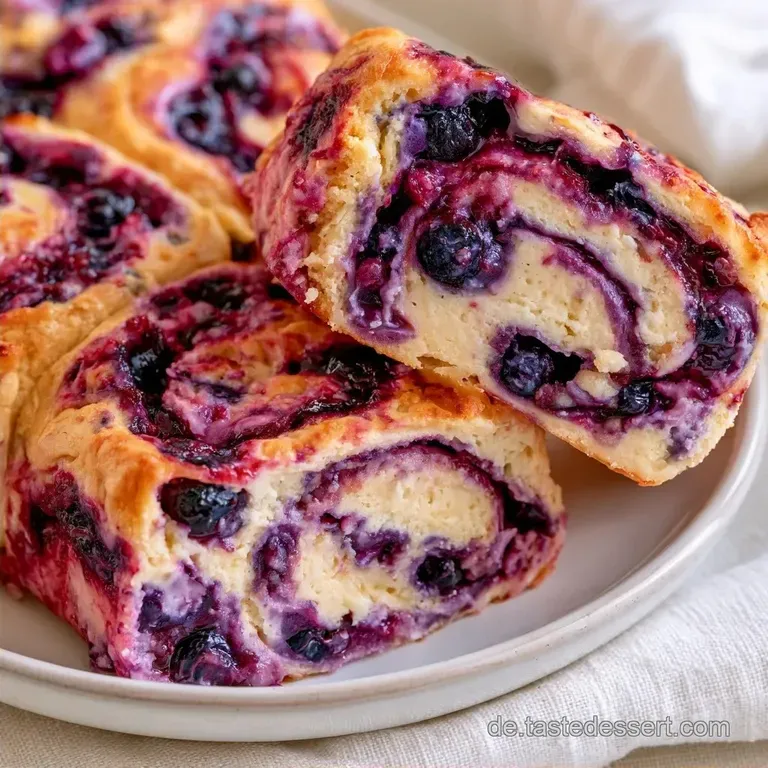 Blaubeer-Quarkbr&ouml;tchen mit Mandeln